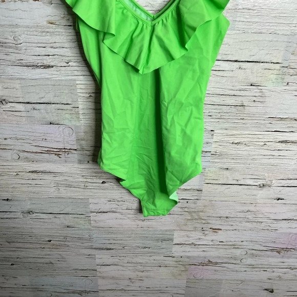 Aritzia  wilfred free green bodysuit size xs ruffle - Picture 6 of 9